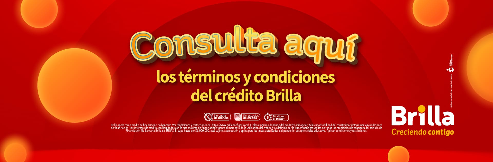 Términos y condiciones cupo brilla Efigas