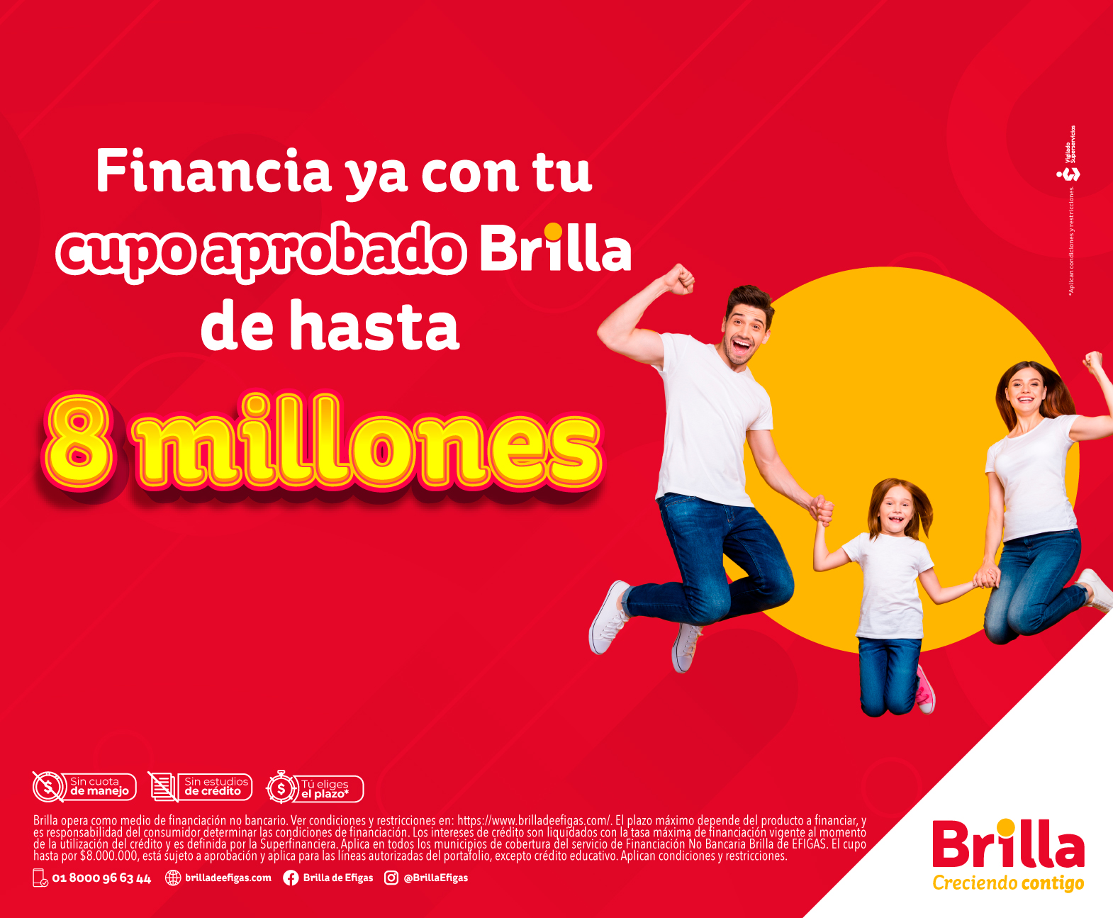 Financia con tu cupo aprobado brilla