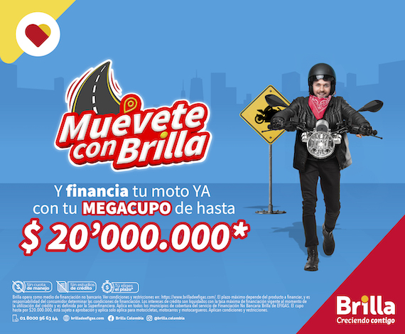 Accede a un crédito para motos con tu cupo brilla Efigas