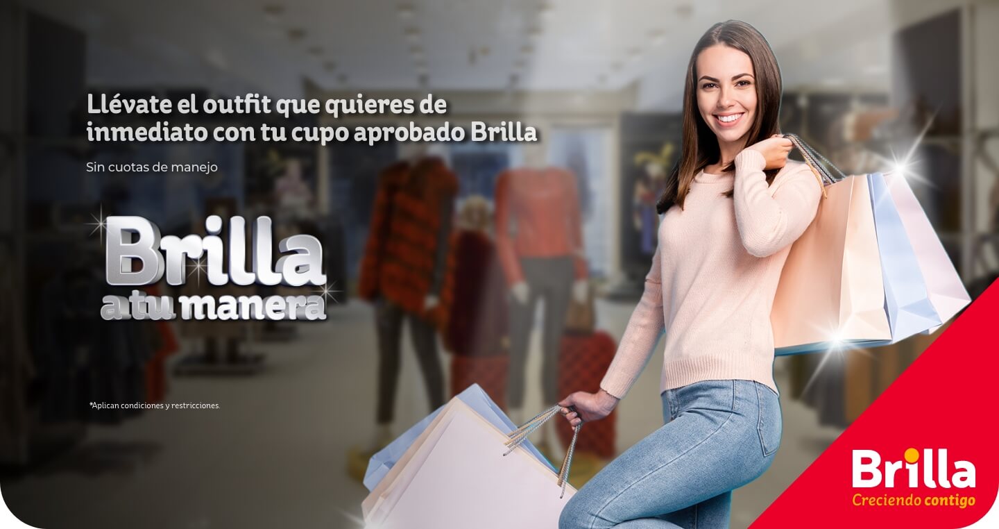 Ropa a crédito con tu cupo brilla Efigas en Armenia, Manizales y Pereira
