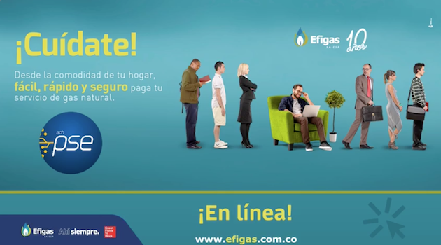 Cómo pagar la factura de Efigas en línea 